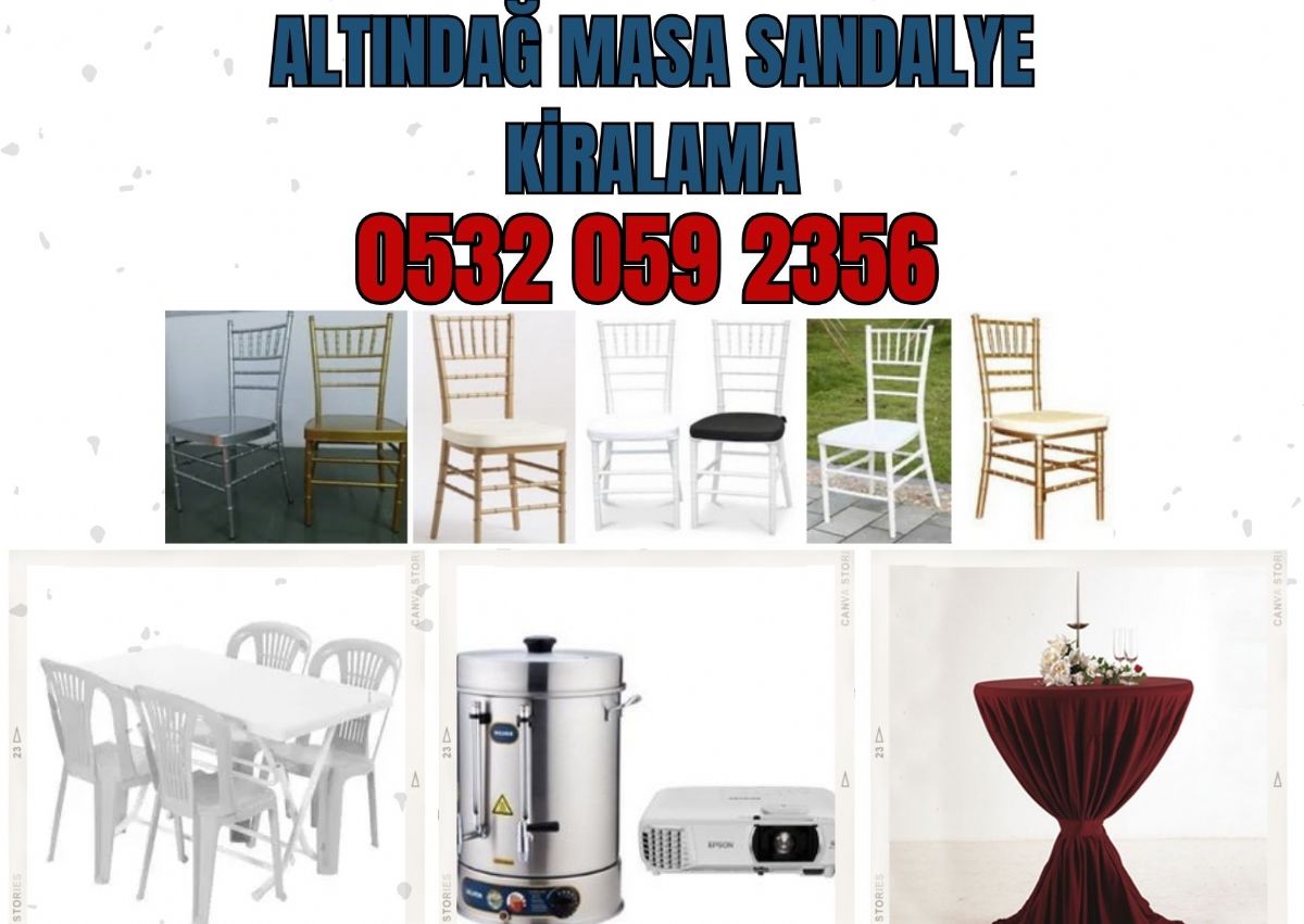Altındağ Masa Sandalye Kiralama