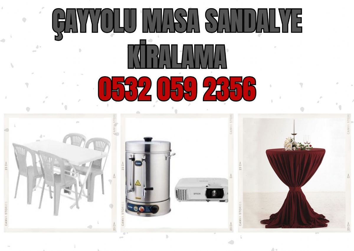 Çayyolu Masa Sandalye Kiralama